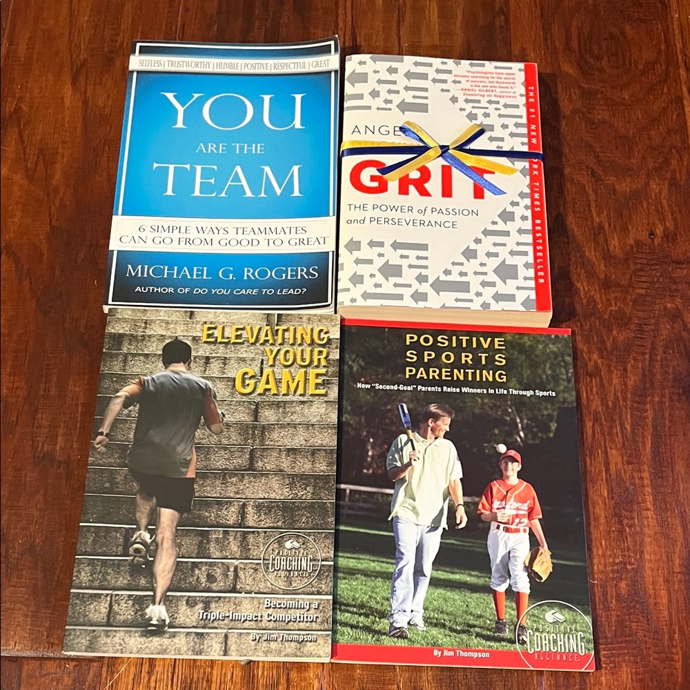 Set of 4 Sports and Leadership Books